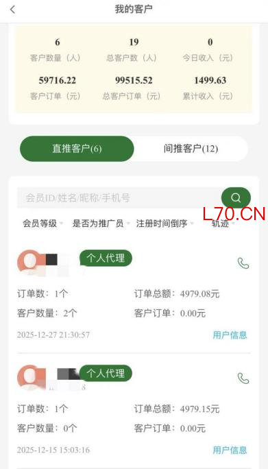 喵呜AI代理商通过推广招商获得业绩。受访者供图