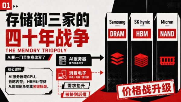 AI越疯狂，你买电脑越贵：存储御三家的四十年战争