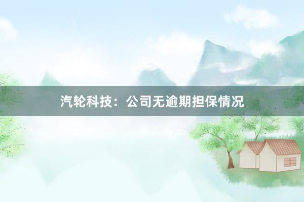汽轮科技:公司无逾期担保情况