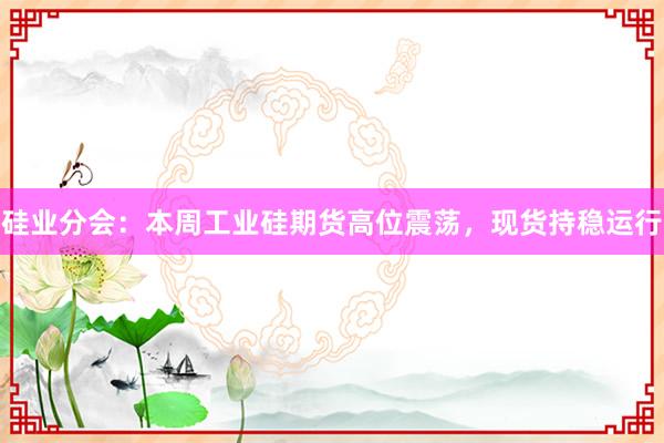硅业分会:本周工业硅期货高位震荡,现货持稳运行