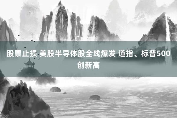 股票止损 美股半导体股全线爆发 道指、标普500创新高