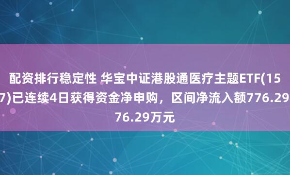 配资排行稳定性 华宝中证港股通医疗主题ETF(159137)已连续4日获得资金净申购,区间净流入额776.29万元