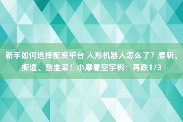 新手如何选择配资平台 人形机器人怎么了?腰斩、撕逼、割韭菜!小摩看空宇树:再跌1/3